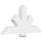 Ekena Millwork Kennewick Architectural Grade PVC Gable Bracket, 48"W x 24"H x 4"D x 6"F, 12/12 Pitch GBP048X24X0406KEN00 - alternate 1